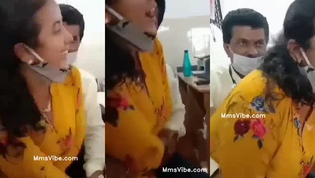 Indian Office Workers Share Funny Moments in Open Space during Workday