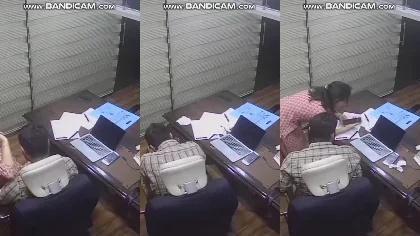 Desi Couple Romance Blowjob In Office Captured In Cctv Cam Part-3