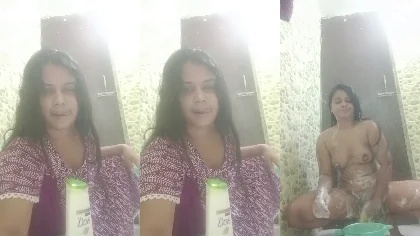Desi Horny Girl Striping And Bath Part-5