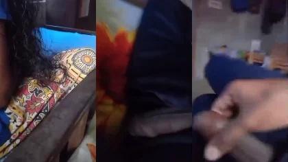 Tamil Sisster Boobs Sexy Hairy Pussy Ass Captured By Brothr & Flash Dick In Front Of Her Part-5