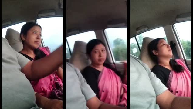 Assamese Bride Performing Blowjob on Her Groom in a Hotel Balcony