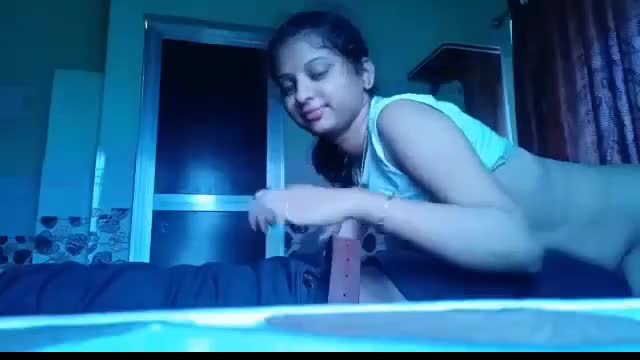 Indian Babe Gives Sensual Blowjob and Rides Hard Dick in Hotel Room.