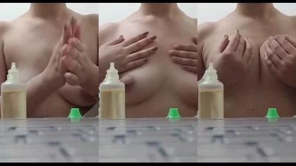 Beautiful Nughty Girl Show Nice Boobs & Oliling Massage Part-2