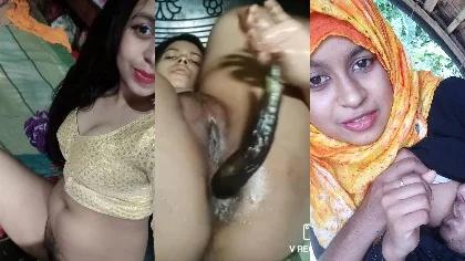 Bd Village Horny Wife Big Boobs Fingering Pussy & Asshole Fuck With Brinjal, Cucumber & Bottle