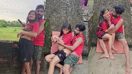 Desi Village Horny Couple Wife Hot Boobs Sucking & Fucking On Rooftop