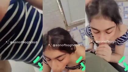 Beautiful Horny Arab Gf Blowjob Boobs Sucking By Bf