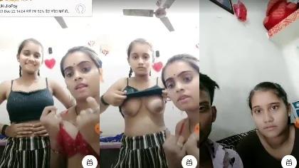 Mother & Daughter Show Juicy Big Boobs Private Cam With Full Face Hindi Audio Part-2