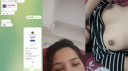 Sexy Indian Girl Punam Showing Large Pussy Closeup Labia & Hot Boobs Teasing Herself