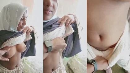 Hijabi Gf Boobs Press By Bf Outdoor