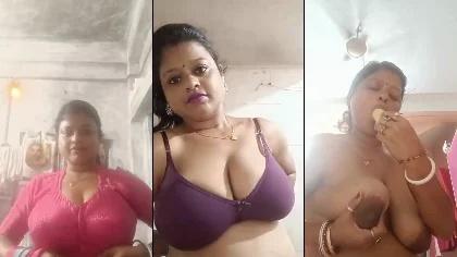 Bigboob Horny Bengali Boudi Showing Masturbating