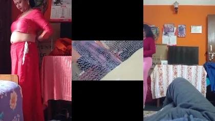 Nepali Milf Mom Changing Dresses Bra & Panty Boobs Sexy Ass Recorded By Son