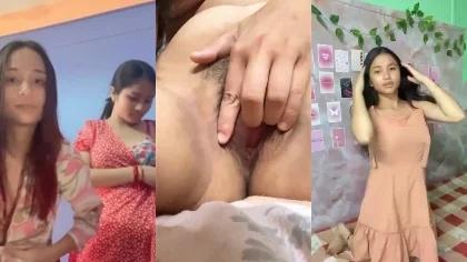 Assame Horny Nepali ​​​​​​​cute Group Girls Showing Their Lovebites On Boobs And Showing Full Nude Pussy Rubbing Together Update