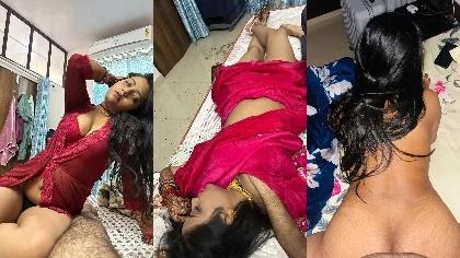 Beautiful Sexy Newly Maried Wife Hot Boobs Giving Bj Fingering Pussy Reverse Cow Fucking Hard