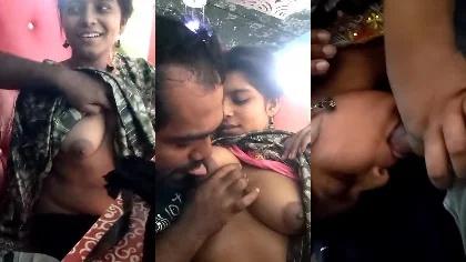 Bangladeshi Lover Kissing Boobs Sucking & Give Blowjob At Resturant