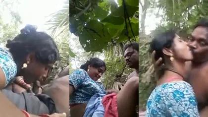 Desi Wife Affair Secret Sex Outdoors