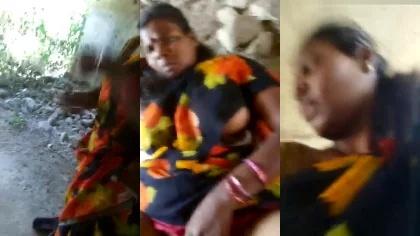 Telegu Aunty Paid Big Boobs Shaved Pussy In Saree Fucked Outdoor For Money With Telegu Conversation