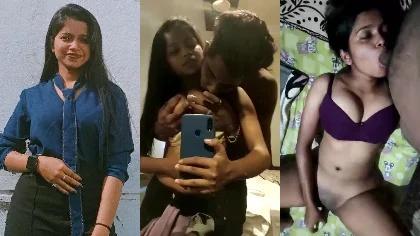 Beautiful Hottest Gf Boobs Press Hard Sucking Lover Dick Masterbation With Brinjal & Riding