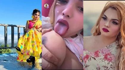 Famous Face Book Girl Latest Trending Showing Hot Big Boobs Licking Shaved Pussy Give Sexy Expression