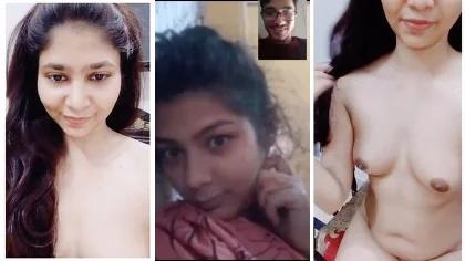Cute Girl Showing Her Bf On Video Call