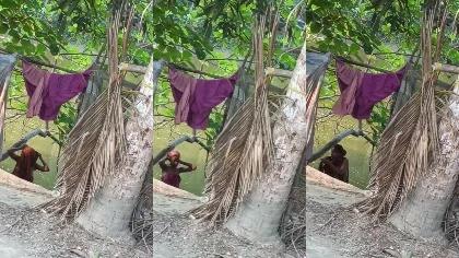 Desi Neighbour Girl Changing Near Pond Secretly Record