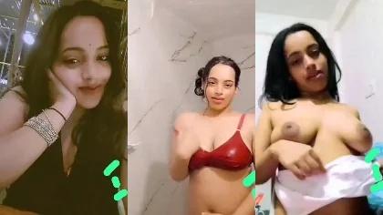 Beautiful Hoty Girlfriend Showing Hot Boobs Press Striping Sxy Ass