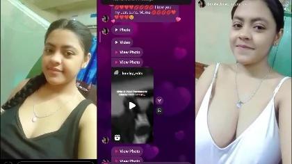 Beautiful Hottest Bengali Girlfriend Showing Booby