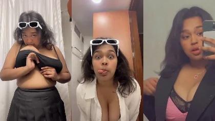 Horny Dusky Girl Kissing Big Boobs Jingeling Sexy Ass Asset Dancing Fingering