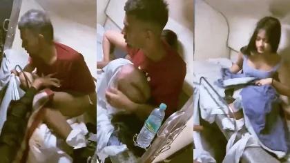 Indian Lovebird Caught In Public Train