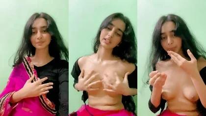 Bd Cute Sexy Slim Gf Showing Hot Boobs Press Fingering Shaved Pussy