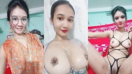 Bd Beautiful Sexy Slim Gf Showing Hot Boobs & Sexy Shaved Pussy Rubbing Seducing Herself Part-1