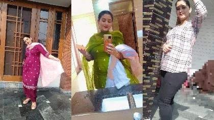 Beautiful Punjabi Milf Wife Showing Boobs