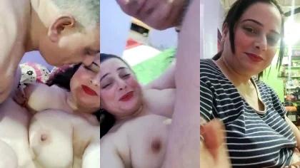 Beautiful Cute Smile Chubby Wife Couple Hot Boobs Sucking Handjob Fucking Hard In Dogy With Clear Talking And Moans