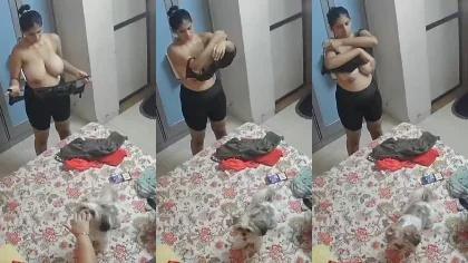 Tanker Mom & Daughter Hot Big Boobs Sexy Thick Ass Pussy Dancing Full Nude Cctv Captured Full Length Part-2