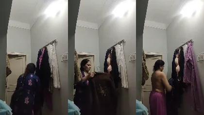 Desi Lady Changing Clothes Hidden Video 🔥