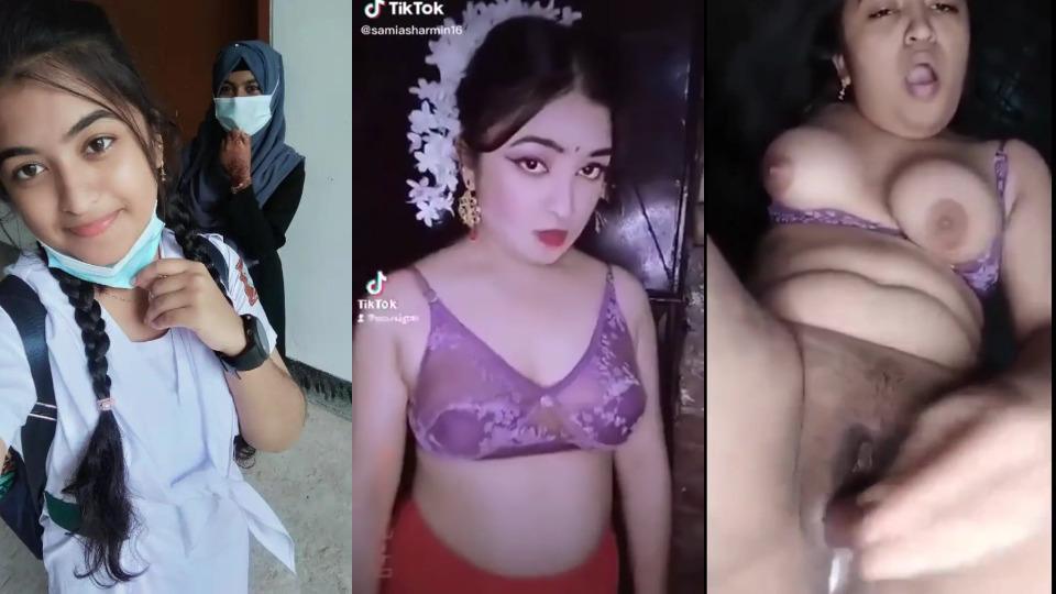 Bangladeshi Tik Toker Samia Jarin Leaked Hot Boobs Masturbating With Brinjal & Cucumber Part-2